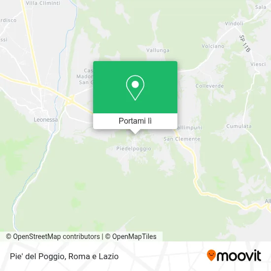 Mappa Pie' del Poggio