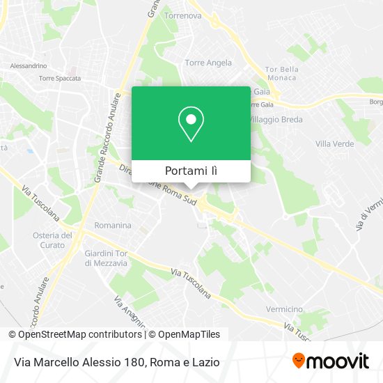 Mappa Via Marcello Alessio 180