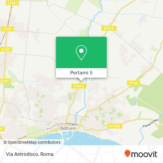 Mappa Via Antrodoco