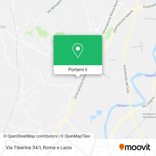 Mappa Via Tiberina 34/l