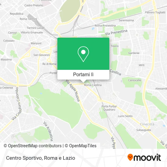 Mappa Centro Sportivo