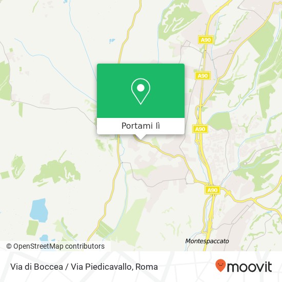 Mappa Via di Boccea / Via Piedicavallo