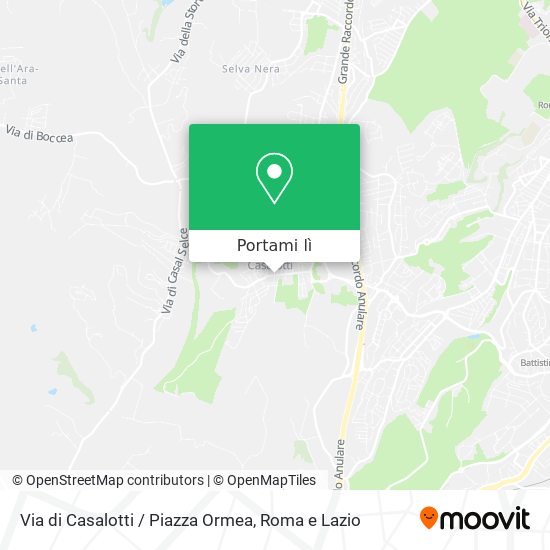 Mappa Via di Casalotti / Piazza Ormea