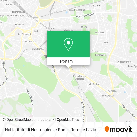 Mappa Ncl Istituto di Neuroscienze Roma