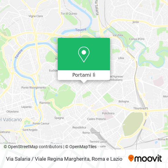 Mappa Via Salaria / Viale Regina Margherita