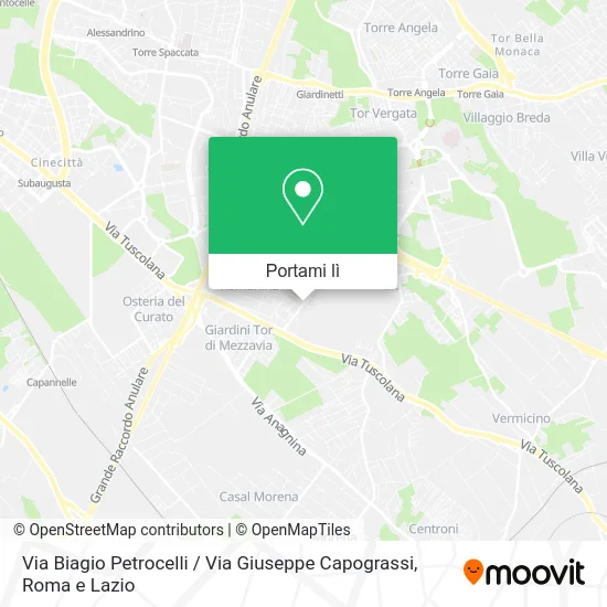 Mappa Via Biagio Petrocelli / Via Giuseppe Capograssi