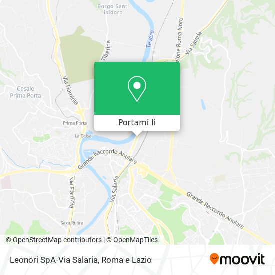 Mappa Leonori SpA-Via Salaria
