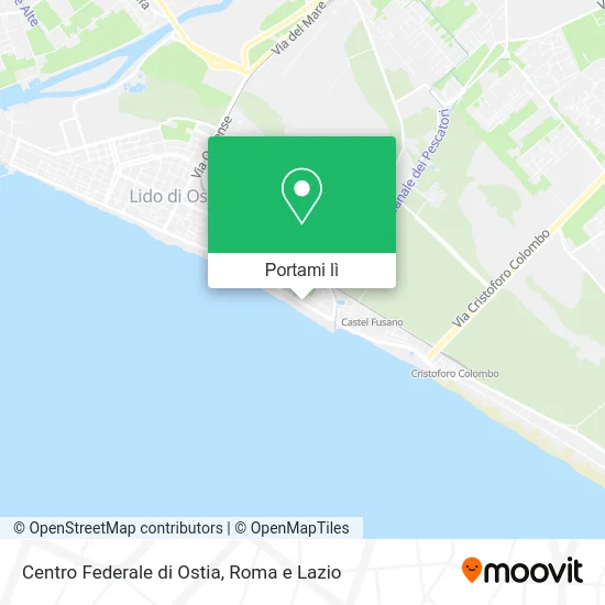 Mappa Centro Federale di Ostia
