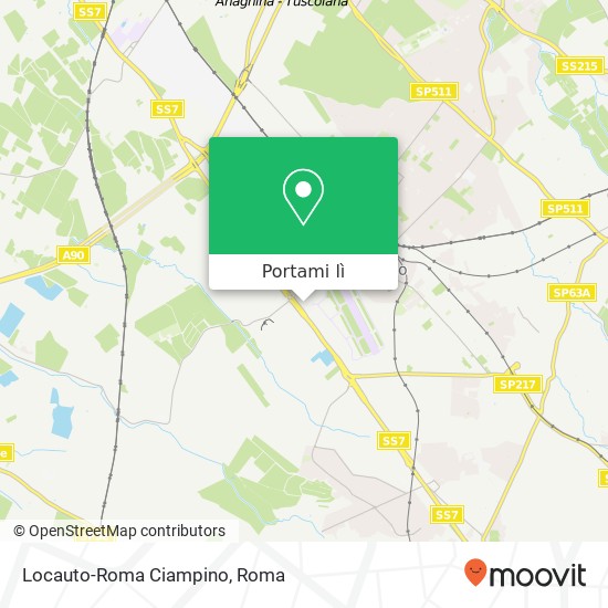 Mappa Locauto-Roma Ciampino