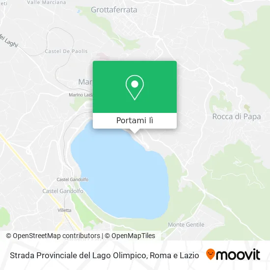 Mappa Strada Provinciale del Lago Olimpico