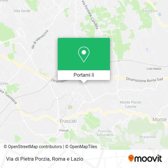Mappa Via di Pietra Porzia