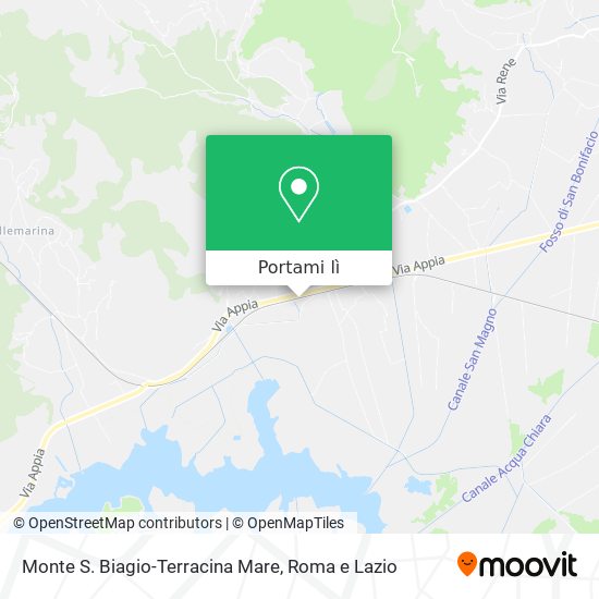 Mappa Monte S. Biagio-Terracina Mare