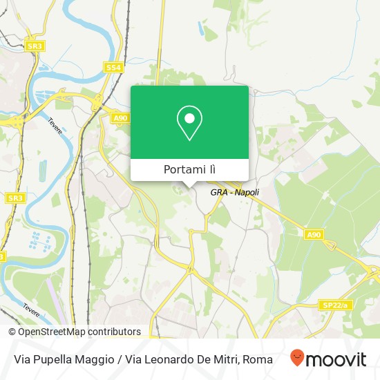 Mappa Via Pupella Maggio / Via Leonardo De Mitri