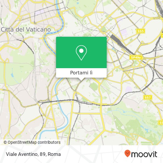 Mappa Viale Aventino, 89