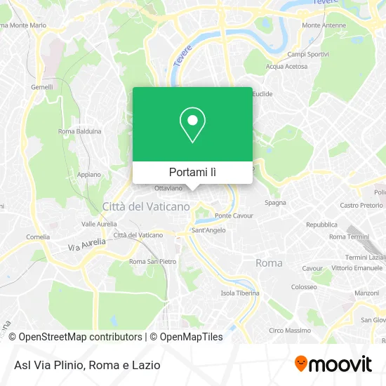 Mappa Asl Via Plinio