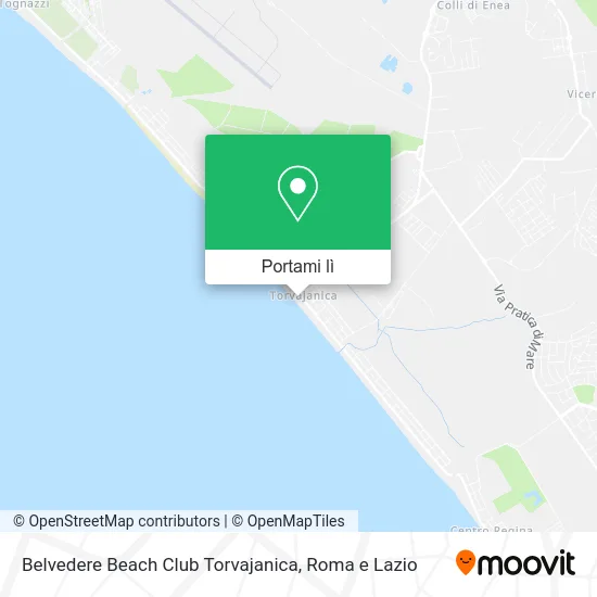 Mappa Belvedere Beach Club Torvajanica