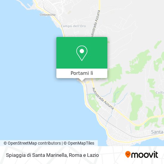 Mappa Spiaggia di Santa Marinella