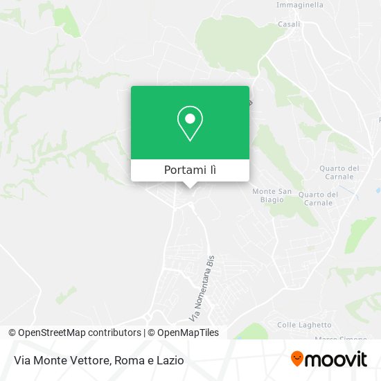 Mappa Via Monte Vettore