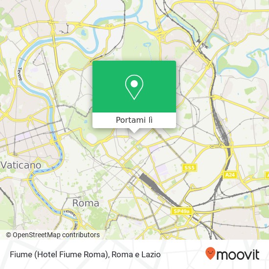Mappa Fiume (Hotel Fiume Roma)