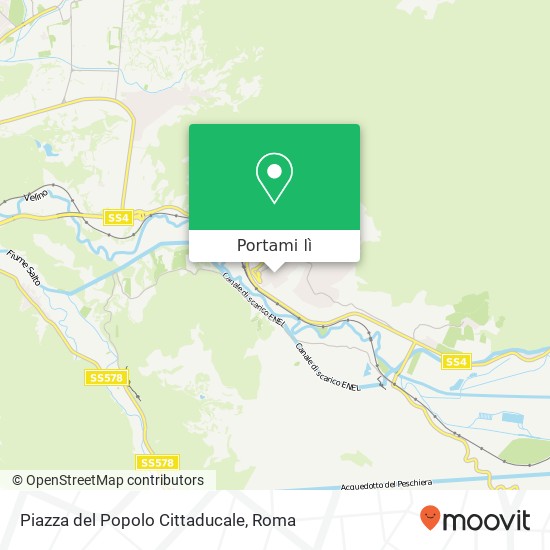 Mappa Piazza del Popolo Cittaducale