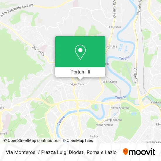 Mappa Via Monterosi / Piazza Luigi Diodati