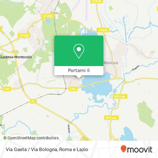 Mappa Via Gaeta / Via Bologna