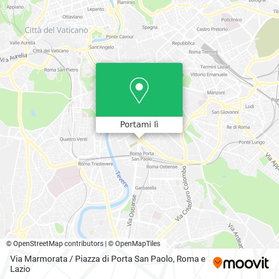 Mappa Via Marmorata / Piazza di Porta San Paolo