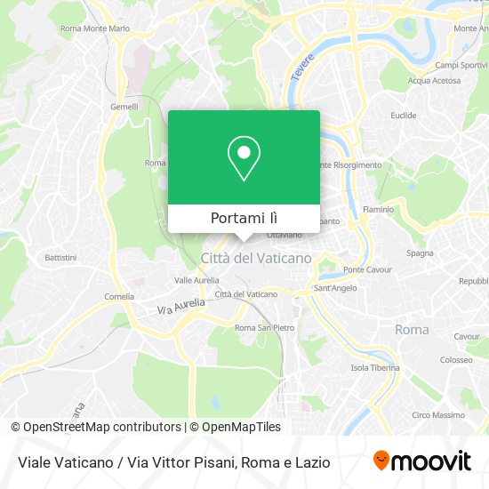Mappa Viale Vaticano / Via Vittor Pisani