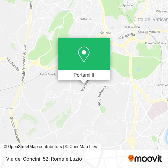 Mappa Via dei Concini, 52