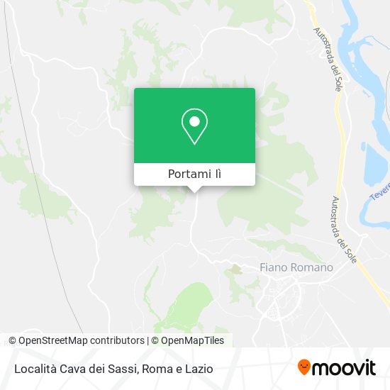 Mappa Località Cava dei Sassi