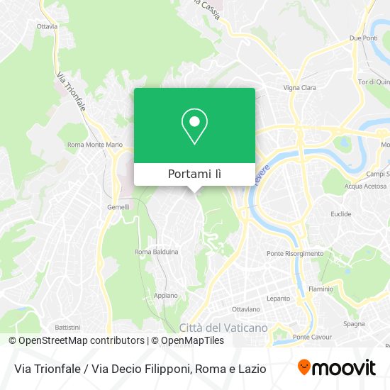 Mappa Via Trionfale / Via Decio Filipponi