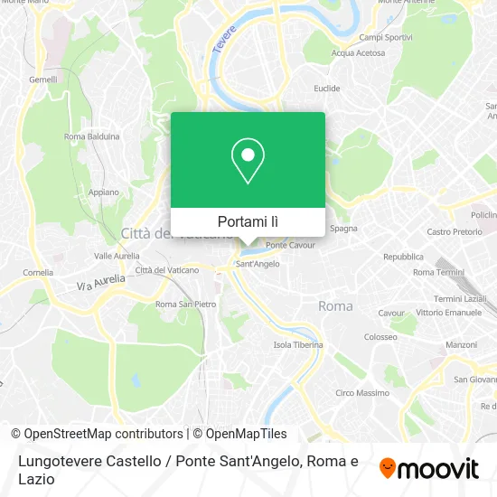Mappa Lungotevere Castello / Ponte Sant'Angelo