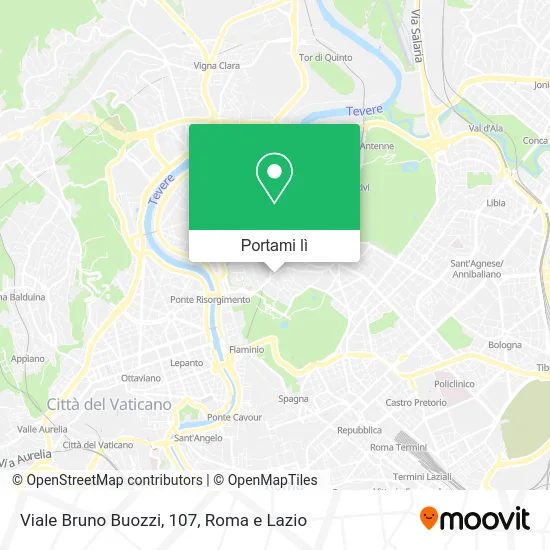 Mappa Viale Bruno Buozzi, 107