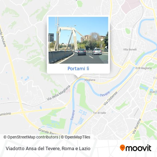Mappa Viadotto Ansa del Tevere