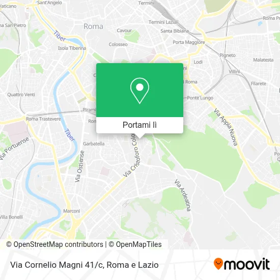 Mappa Via Cornelio Magni 41/c