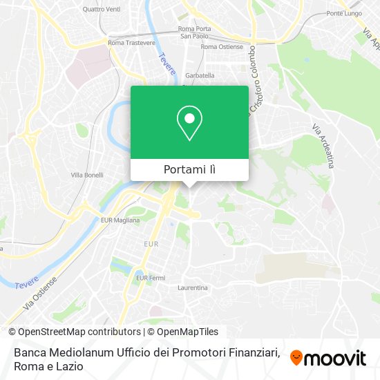 Mappa Banca Mediolanum Ufficio dei Promotori Finanziari