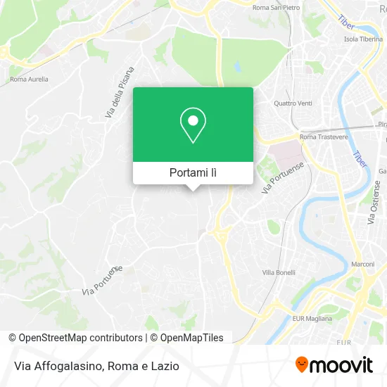 Mappa Via Affogalasino