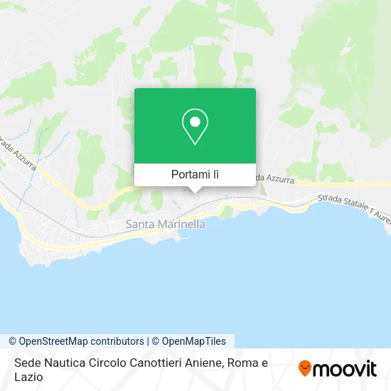 Mappa Sede Nautica Circolo Canottieri Aniene