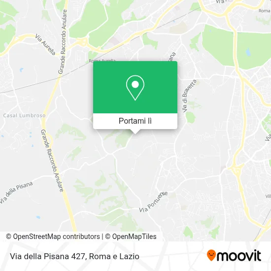 Mappa Via della Pisana 427