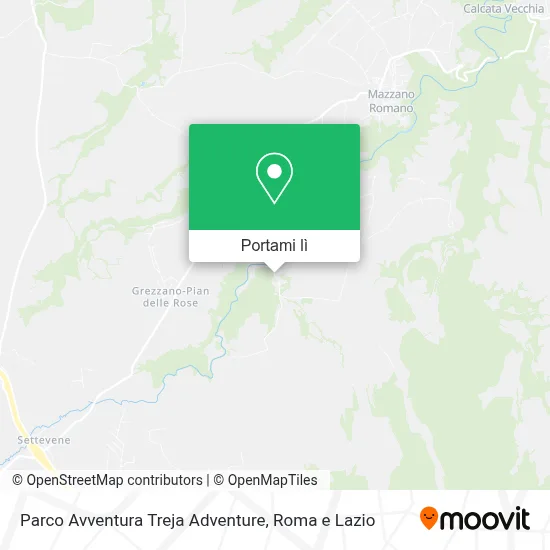 Mappa Parco Avventura Treja Adventure