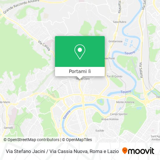Mappa Via Stefano Jacini / Via Cassia Nuova