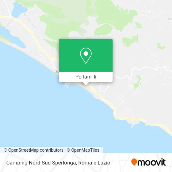 Mappa Camping Nord Sud Sperlonga