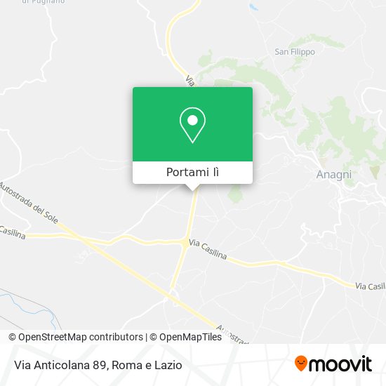 Mappa Via Anticolana 89