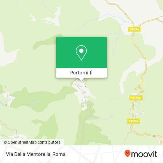 Mappa Via Della Mentorella