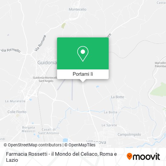 Mappa Farmacia Rossetti - il Mondo del Celiaco