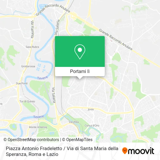 Mappa Piazza Antonio Fradeletto / Via di Santa Maria della Speranza