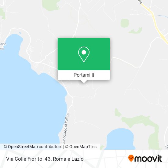 Mappa Via Colle Fiorito, 43