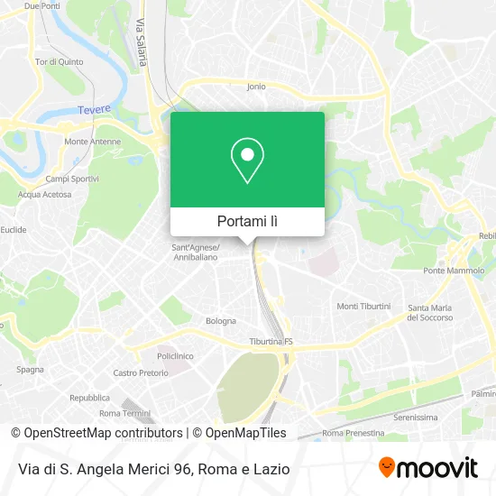 Mappa Via di S. Angela Merici 96