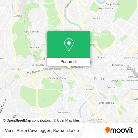 Mappa Via di Porta Cavalleggeri