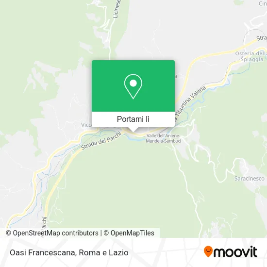 Mappa Oasi Francescana